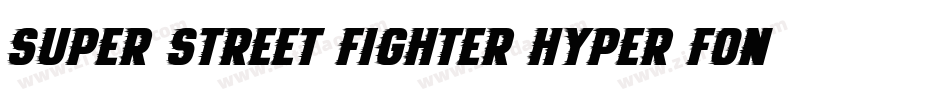 Super Street Fighter Hyper Fonting字体转换